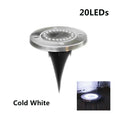8-Pack Solar LED Ground Spotlights – IP65 Waterproof Garden Lights Solar Garden Spotlight HIP 20led cold white 8pcs