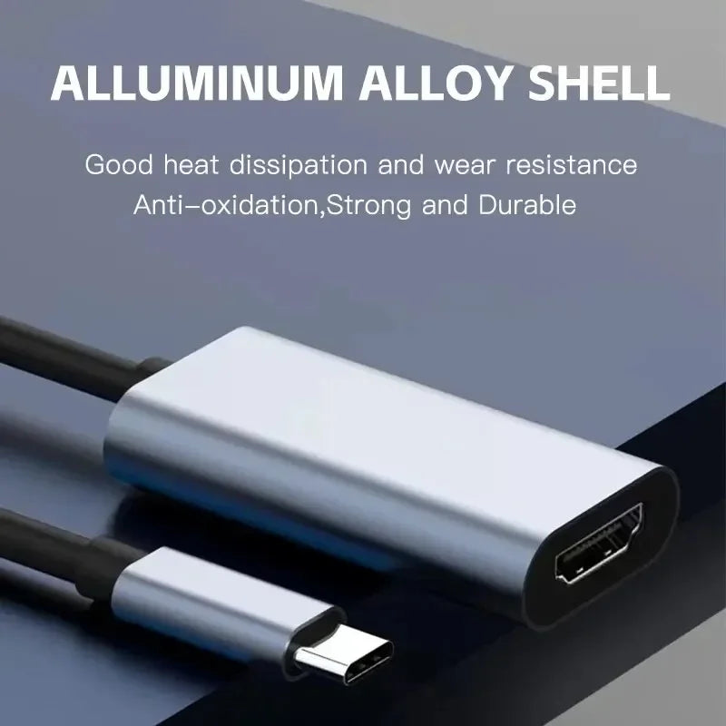 USB-C to 4K HDMI Adapter Cable for Laptop, MacBook & Tablet HDMI Display Adapter HIP