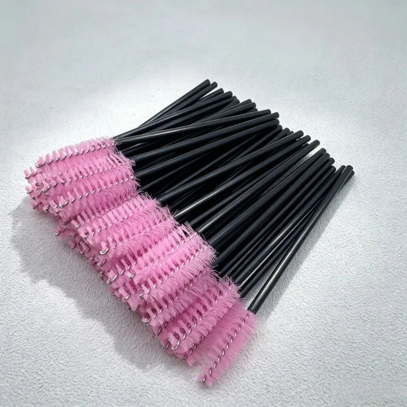 50-Pack Mascara Wand & Eyebrow Brush Set – Water Drop Tip Mascara Wand Set HIP
