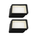 2pcs Vacuum Cleaner Filter ABS Reusable Washable Particulate Air Filter Replacement Part for Midea X8 X9 X9 Pro Floor Cleaner HIP black
