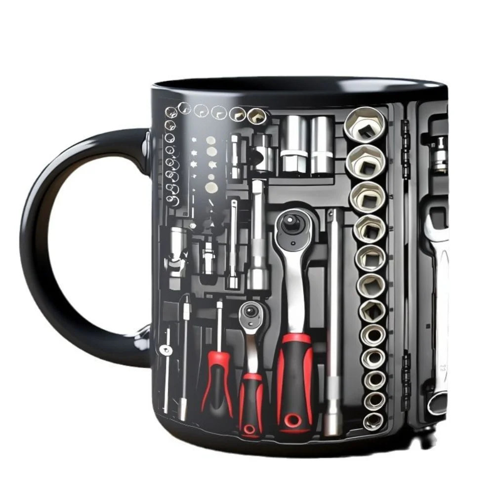 Mechanic Toolbox Coffee Mug – 325ml Ceramic Wrench Gift Novelty Coffee Mug HIP
