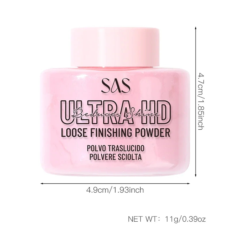 USHAS Matte Loose Setting Powder – Oil Control & Waterproof Loose Setting Powder HIP
