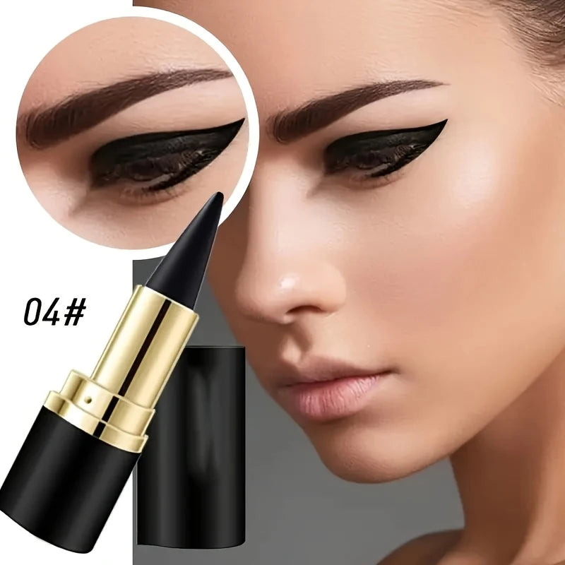 Matte Black Eyeliner, Smudgeproof, Waterproof, Transfer-Proof, Suitable For Beginners, Essential For Black/Brown Eyeliner Look, HIP Color04 3g