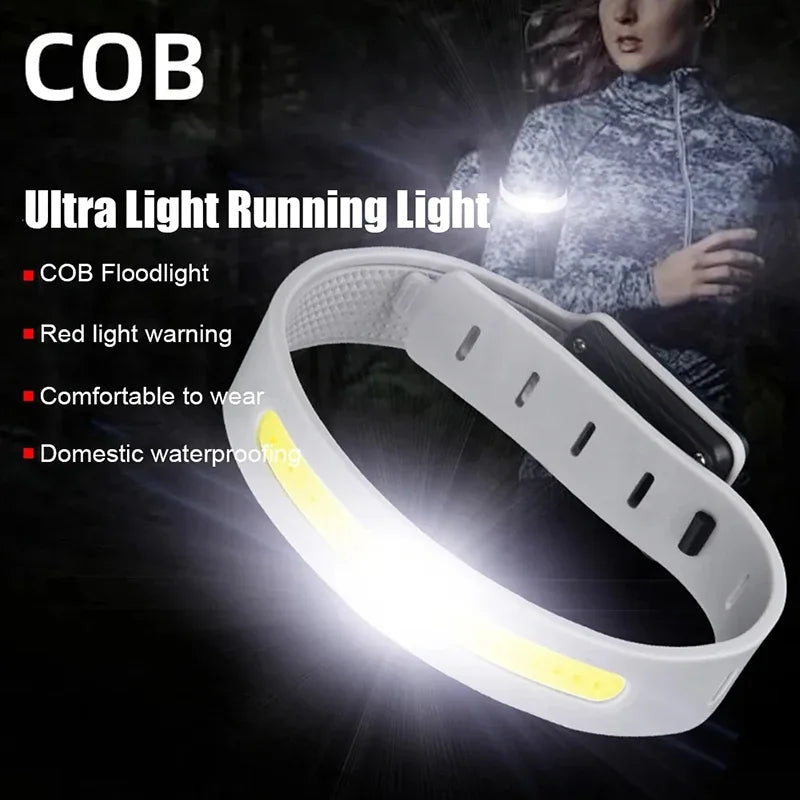 COB Wristband Flashlight USB-C Rechargeable IPX4 – 3 Modes Wristband Flashlight HIP