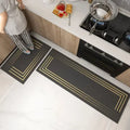 Waterproof Non-Slip Kitchen Rug – Oil-Proof PVC Leather Mat Kitchen Floor Mat HIP GU906-P 1pc 100x150cm