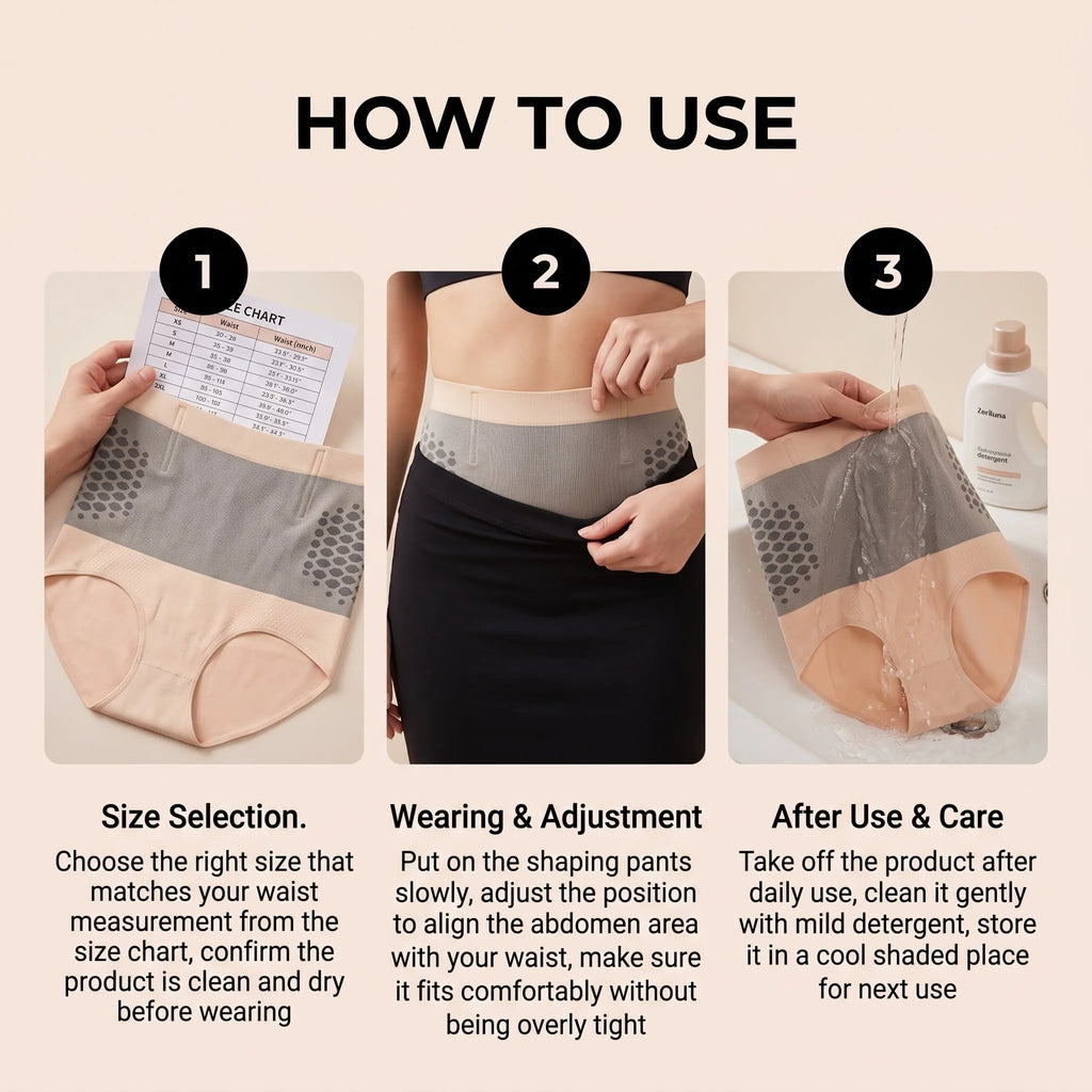 Zeriluna High Waist Tummy Control Shapewear Panties Shapewear Panties HIP