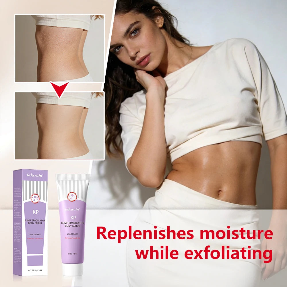 KP Bump Eraser Body Scrub Keratosis Pilaris Skin Exfoliator Helps Reduce Chicken Bumps Exfoliate to Reduce Dullness Skin Care HIP