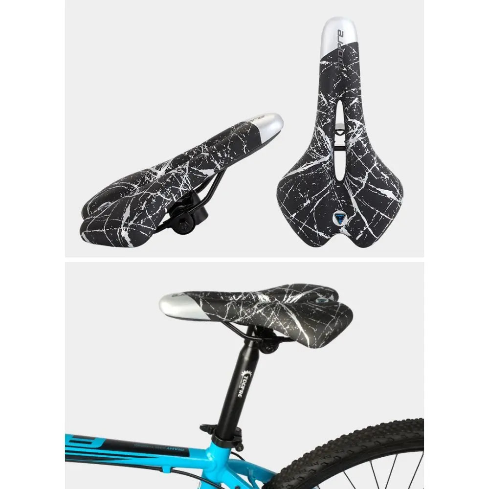 Gel-Filled PU Leather Bike Saddle – MTB & Road Cycling Seat Bicycle Saddle HIP