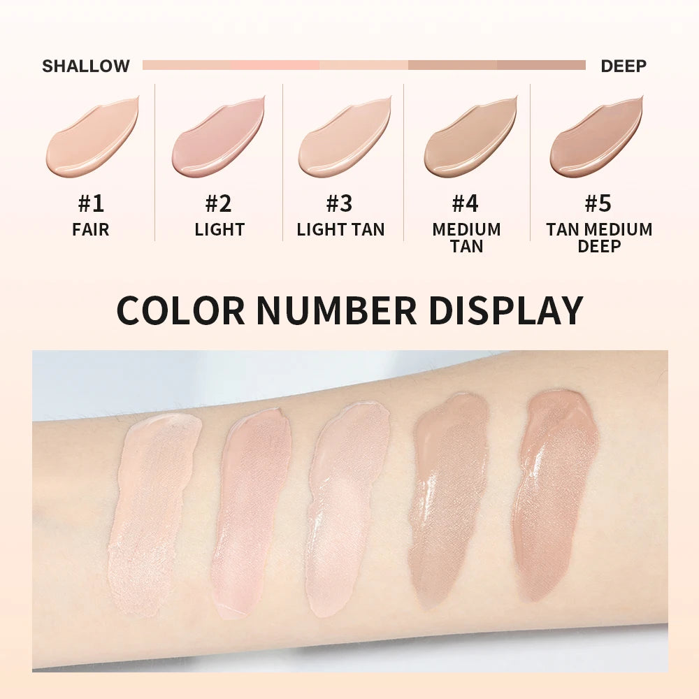 High Coverage CC cream Foundation Tinted Hydrator Matte Finish Light Oil-Free Moisturizing Makeup Hyaluronic Acid Sheer HIP