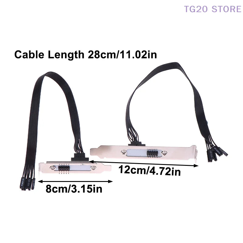 External PC Power Switch Button & Extension Cable | PCI Baffle PC Power Switch HIP