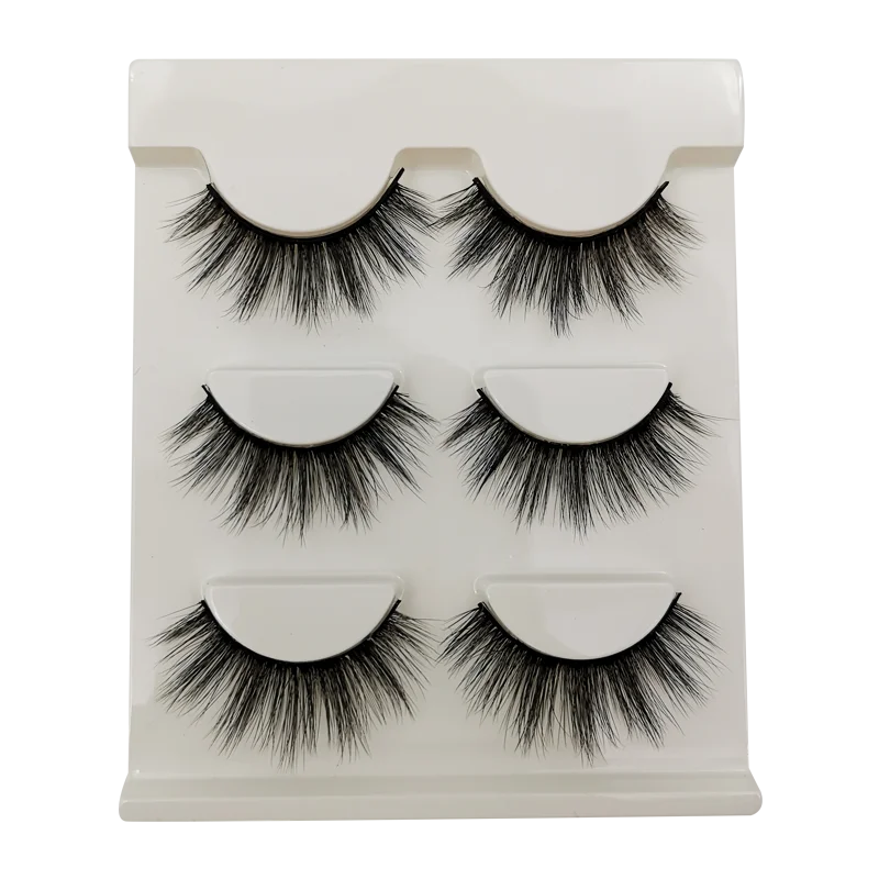 YSDO 3/10 Pairs Fluffy 3D Faux Mink Half Lashes – Cat Eye