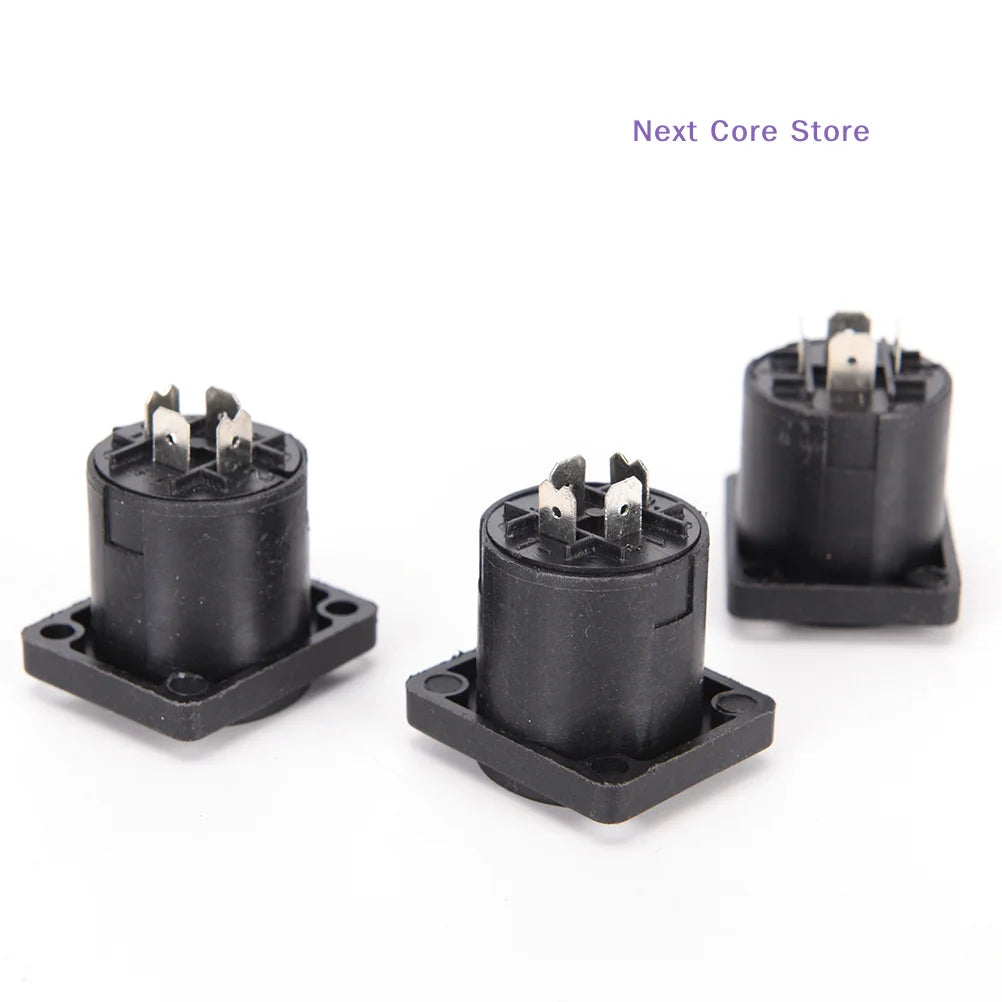 10-Pack Speakon 4-Pin Female Panel Socket Connectors Audio Connector HIP