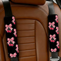 2-Pack Cherry Bow-Tie Car Seat Belt Covers – Cute & Comfy Seat Belt Cover HIP 1