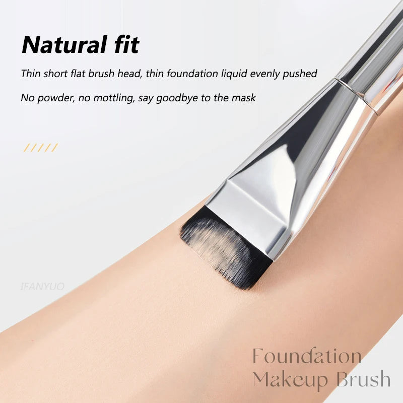 Ultra Thin Foundation Brush Lightweight and Thin Face Contour Brush Flat Contour Brush Blending Foundation Cream Makeup Brushes HIP
