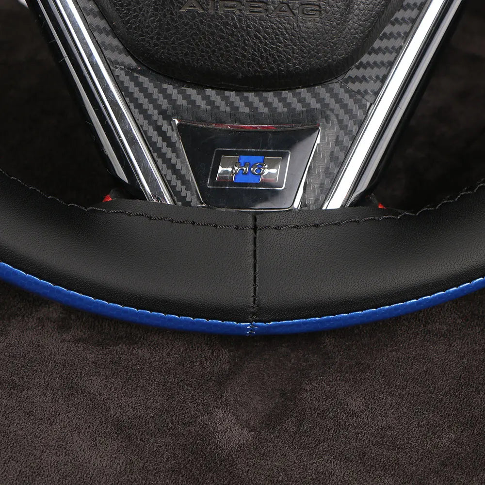 Carbon Fiber Leather Steering Wheel Cover – 38cm Universal Steering Wheel Cover HIP