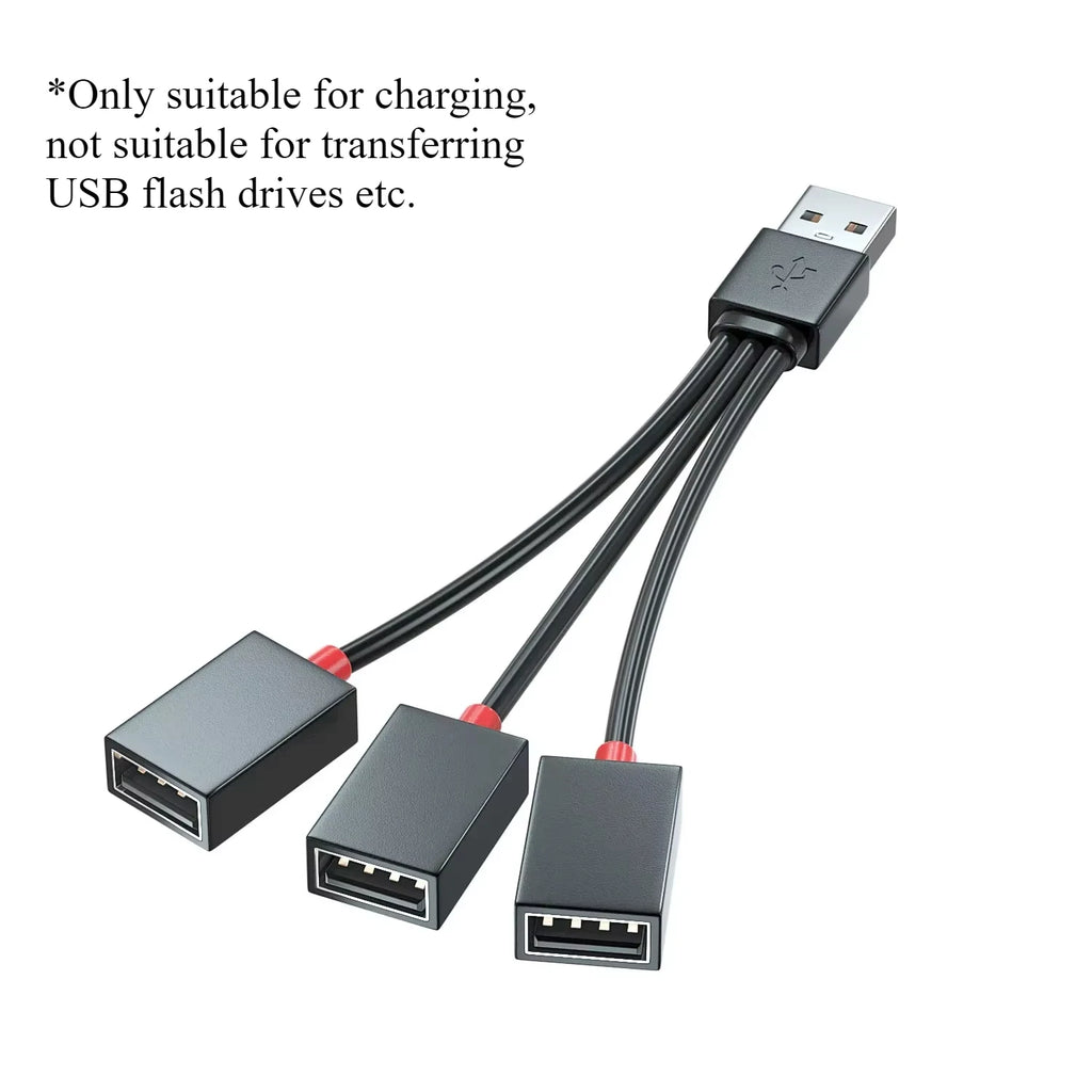 1-to-2 USB Splitter Hub – Compact Charging Adapter USB Splitter Hub HIP 1 to 3