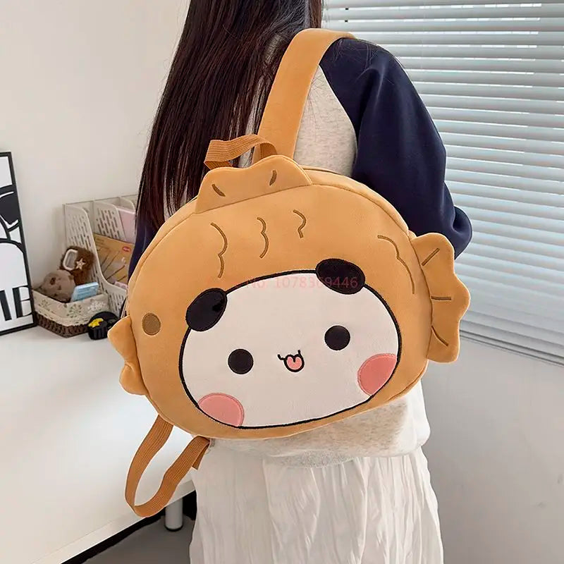 Panda Bubu & Dudu Plush Backpack – Cartoon Schoolbag Gift Plush Character Backpack HIP