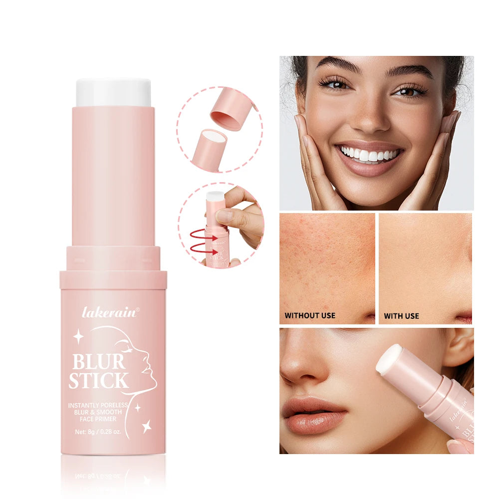 Blur Stick Instant Pore Eraser Primer Makeup Long-Lasting Oil Control Moisturizing Matte Finish Blur Pores Makeup HIP