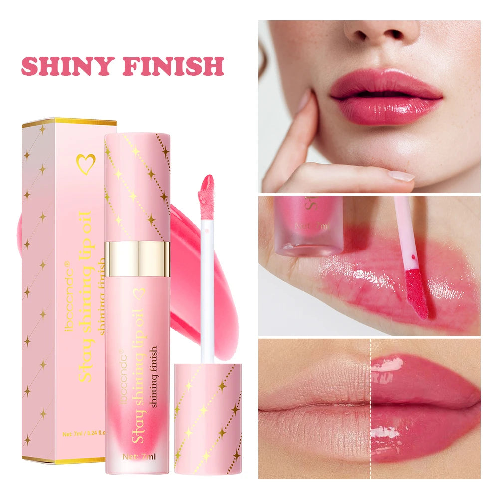 Lip Gloss Duo Combo with Keychain Long Lasting Nourish Plumper Lip Cosmetics Christmas Gift HIP
