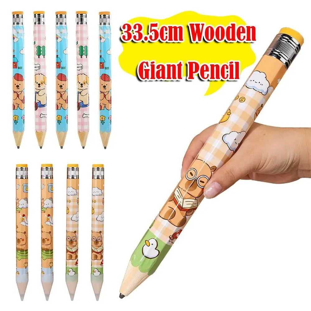 Giant 33.5cm Capybara Puppy Wooden Pencil – Novelty Gift Novelty Giant Pencil HIP