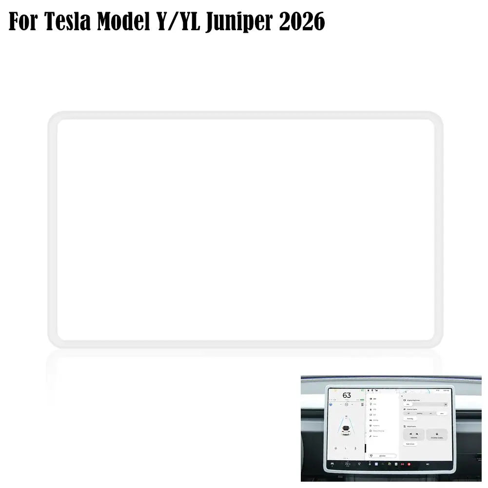 For Tesla Model Y YL Juniper 2026 Screen Protector Frame Silicone Anti Scratch Edge Cover Central Control Display Guard HIP B