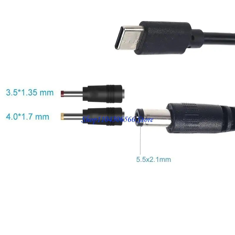 USB-C PD to 12V DC Power Cable – 36W Barrel Connector Cord USB-C Power Cable HIP