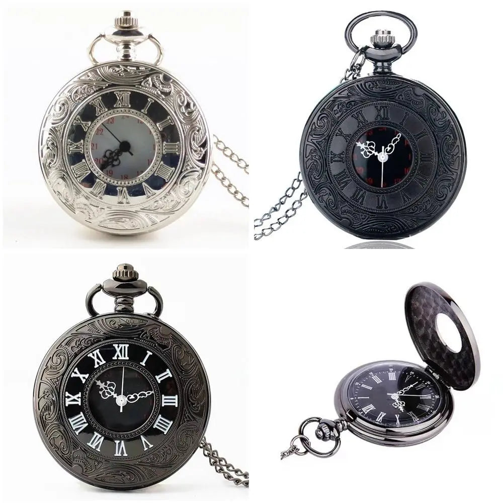 Women's Vintage Steampunk Fob Pocket Watch with Chain Pocket Watch HIP