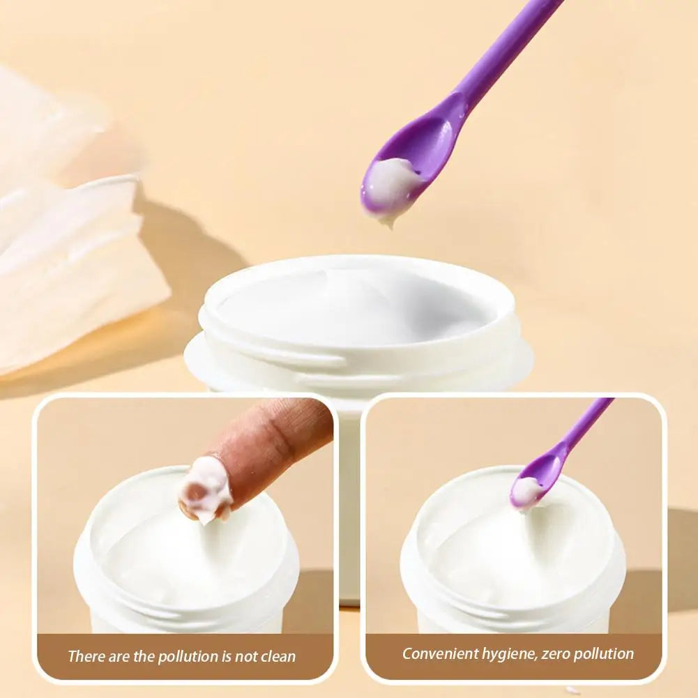 Cosmetic Bottle Silicone Mini Scraper Three Piece Set Baking Double End Two In One Spatula Jam Bottle Scraper Spoon Set HIP