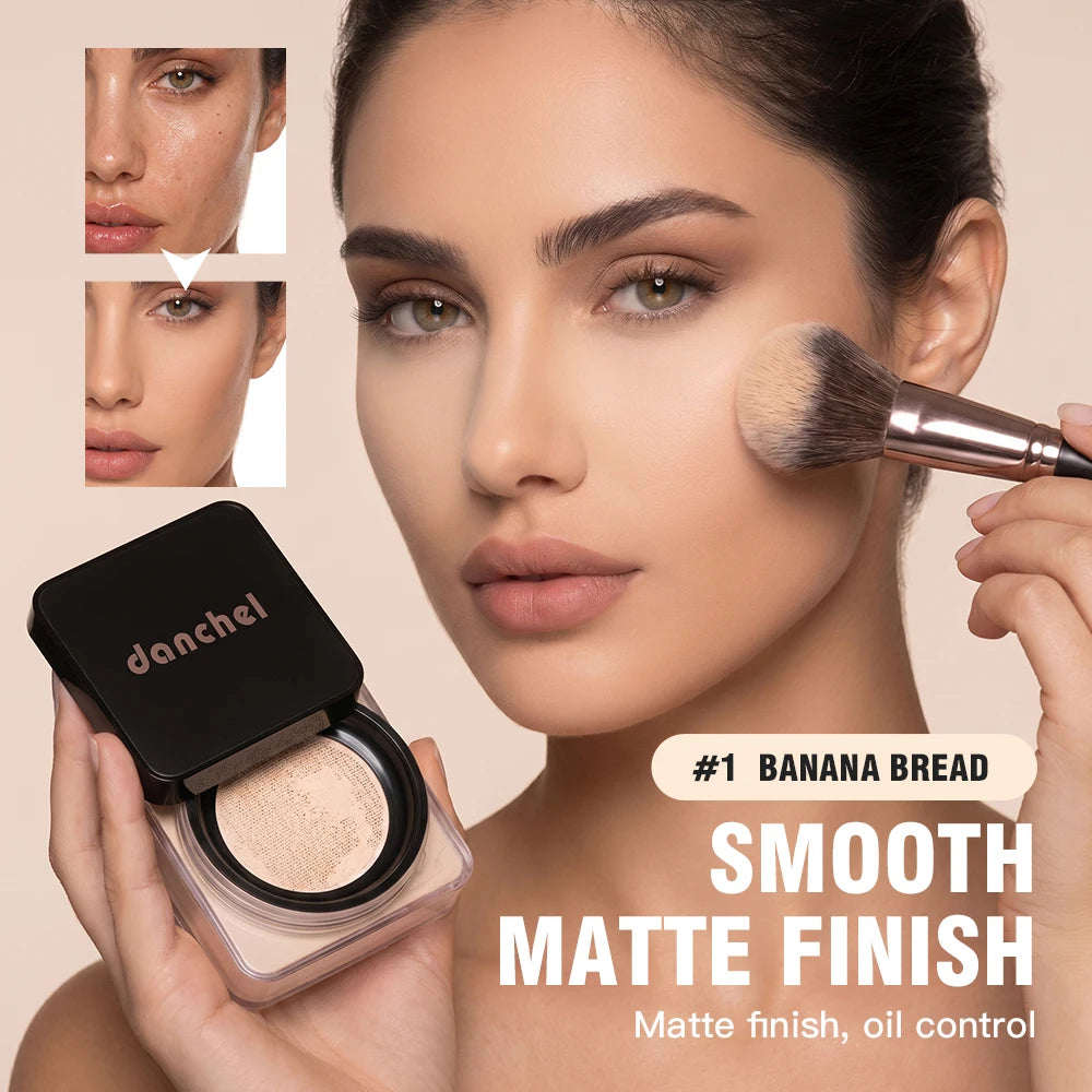 8 Colors Loose Baking Setting Powder Waterproof Sweat Resistant Long Lasting Oil Control Matte Blurring Pores Brightening Makeup HIP