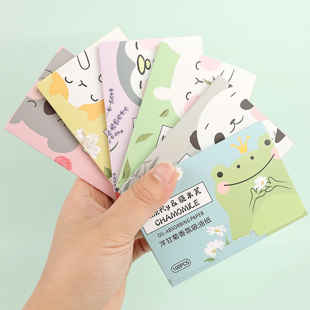 Oil Absorbing Paper Tissue Makeup Cleansing Oil Blotting Sheet Face Paper Absorbent Oil Control Face Cleanser Cotton Pads HIP