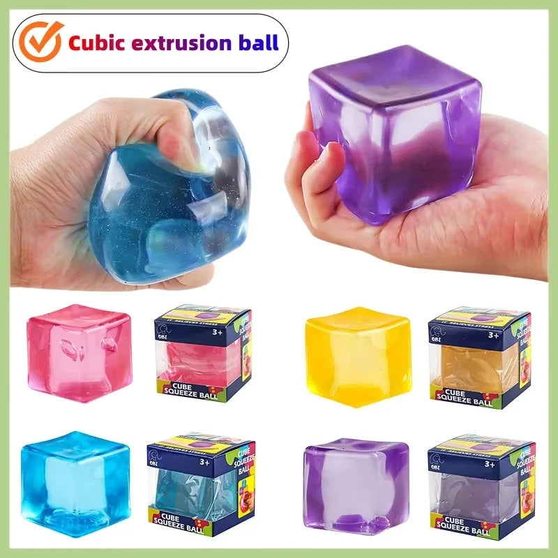 Cube Squeeze Ball – Soft Sensory Fidget Toy & Fun Gift Sensory Fidget Toy HIP