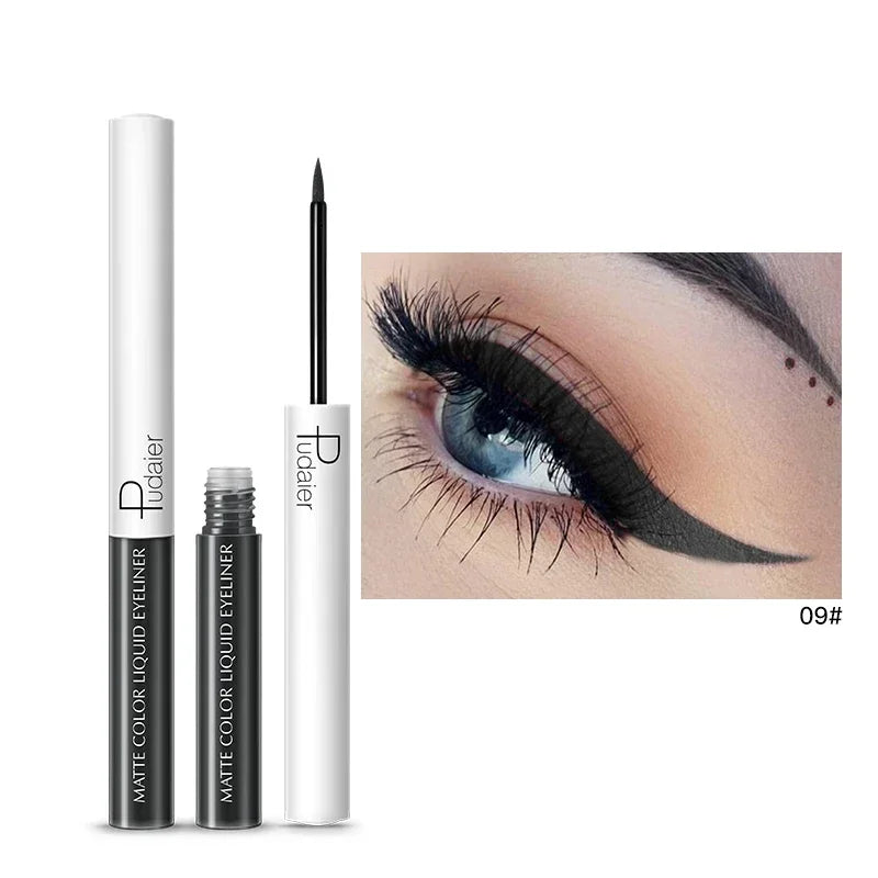 15 Color Long Lasting Liquid Eyeliner Makeup Waterproof Fast Dry Liquid Eyeliner Matte Multicolor Eye Liner HIP 09
