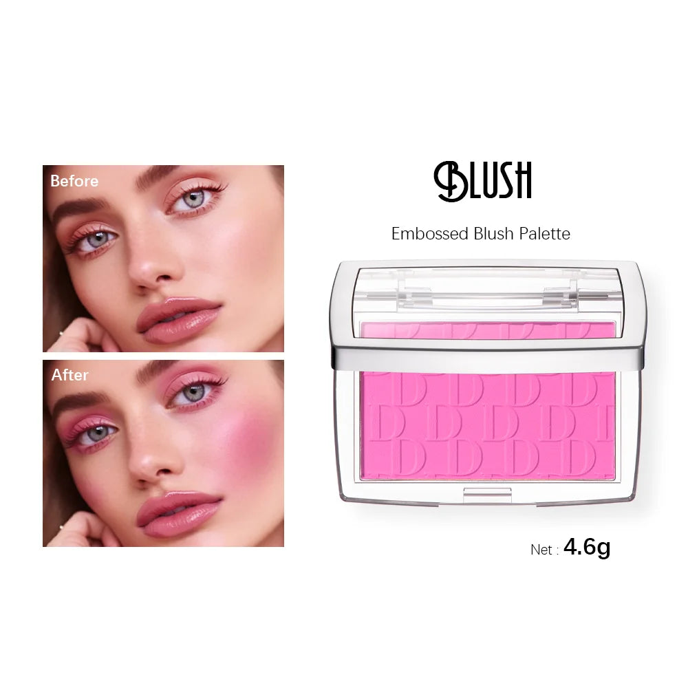 Blush Matte Natural Cheek Tint Brighten Face Waterproof Face Contouring Cosmetics Blush Powder Soft Female Makeup For Cheeks HIP