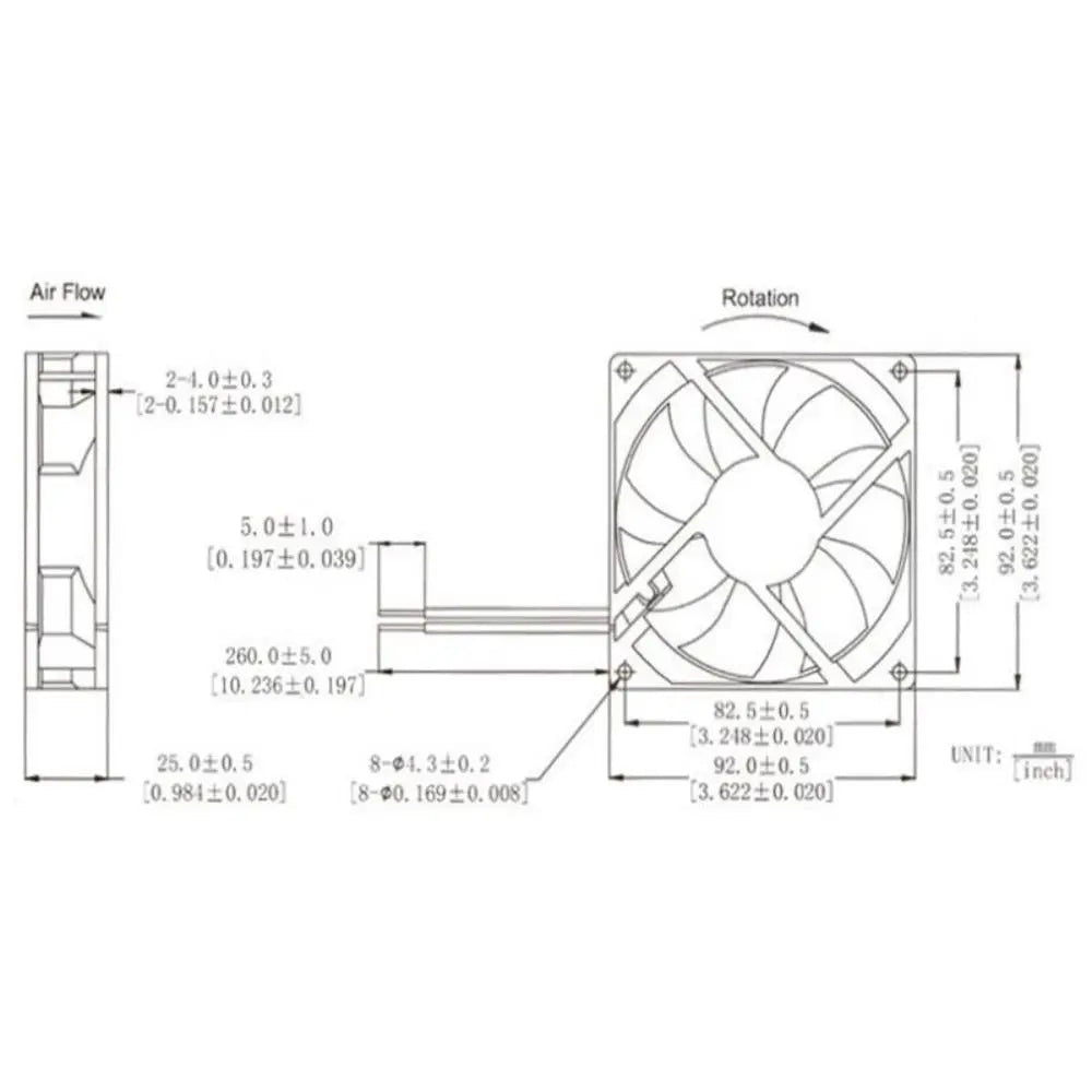 9CM 24V 4500RPM Welding Machine Cooling Fan | High Airflow Machine Cooling Fan HIP