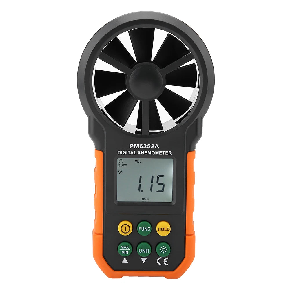 Digital Anemometer Anemometer PEAKMETER PM6252A Digital Wind Speed Meter Air Volume Measuring Anemometer Wind Speed Meter HIP