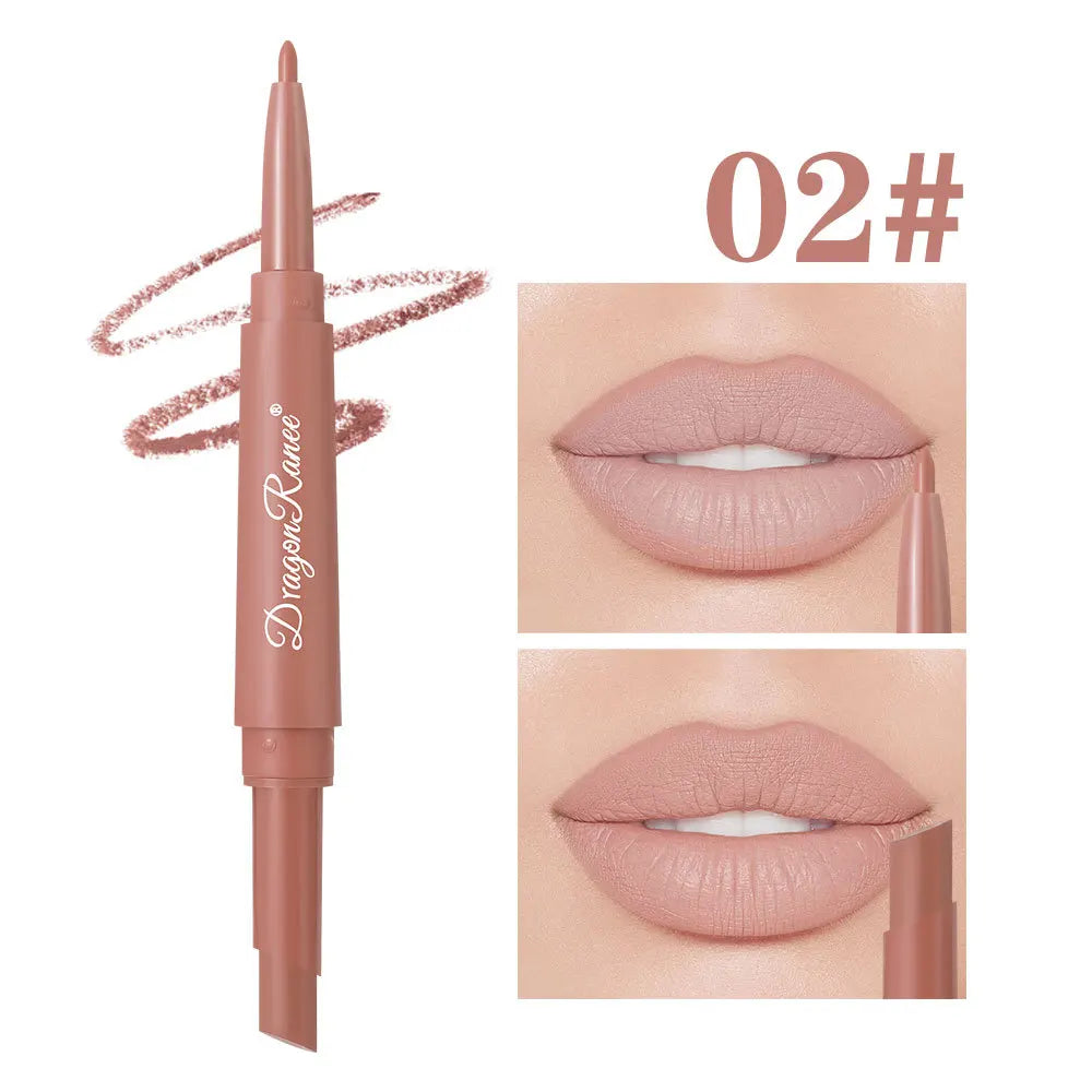 Dragon Ranee 2-in-1 Matte Lip Liner & Lipstick | Long Lasting Lip Liner Lipstick HIP 02 Full Size