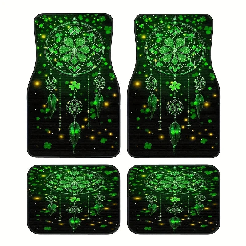 4-Piece Dream Catcher Crystal Velvet Car Floor Mat Set Car Floor Mat Set HIP 1