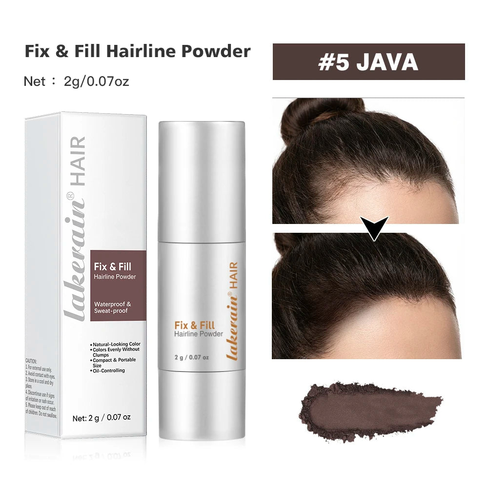 Waterproof Hairline & Root Concealer Pen – Instant Grey Coverage with Easy Blend Powder Stick for Normal Hair HIP 5JAVA