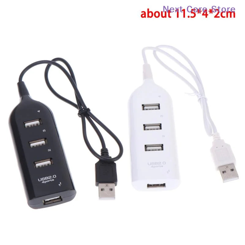 4-Port USB 2.0 Hub Splitter – High-Speed Plug & Play Adapter USB Hub Splitter HIP
