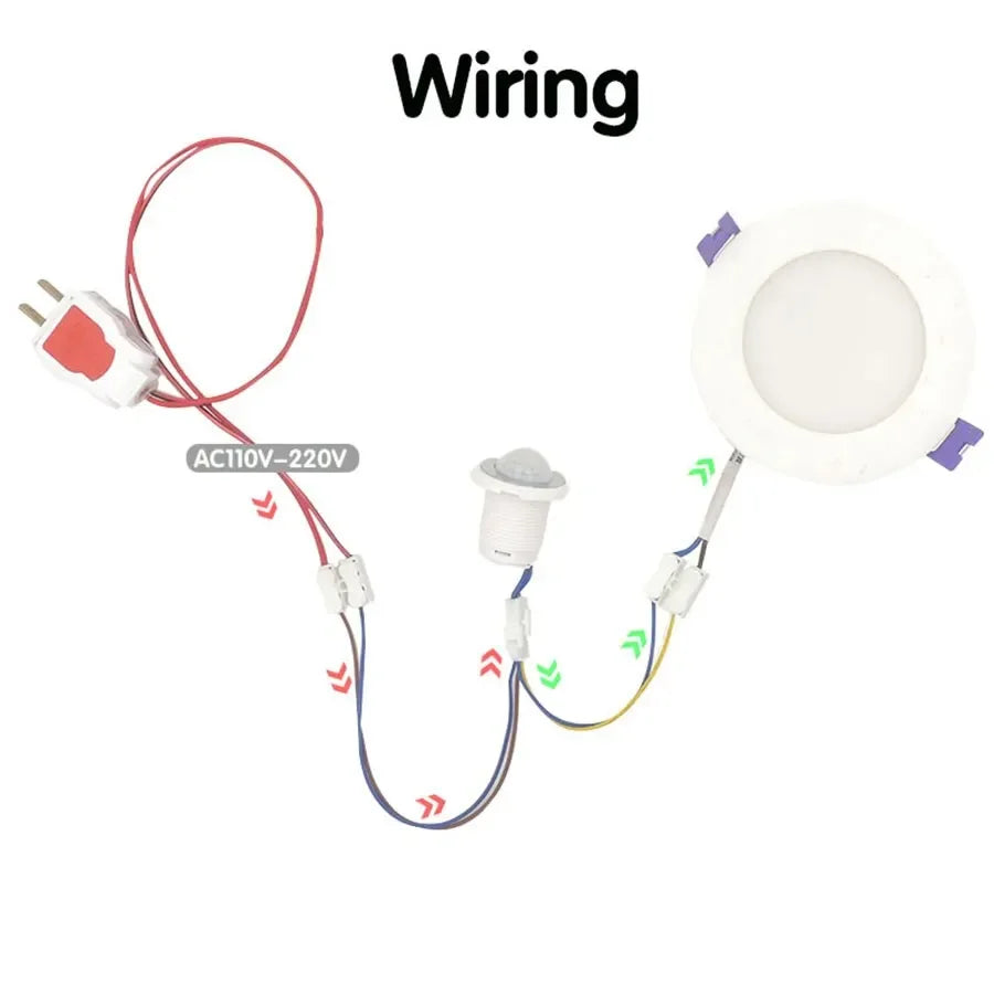Infrared Movement Detector Adjustable Smart Time Delay PIR Motion Sensor Switch For LED Light Bulb Downlight Fan Lamp AC85-265V HIP