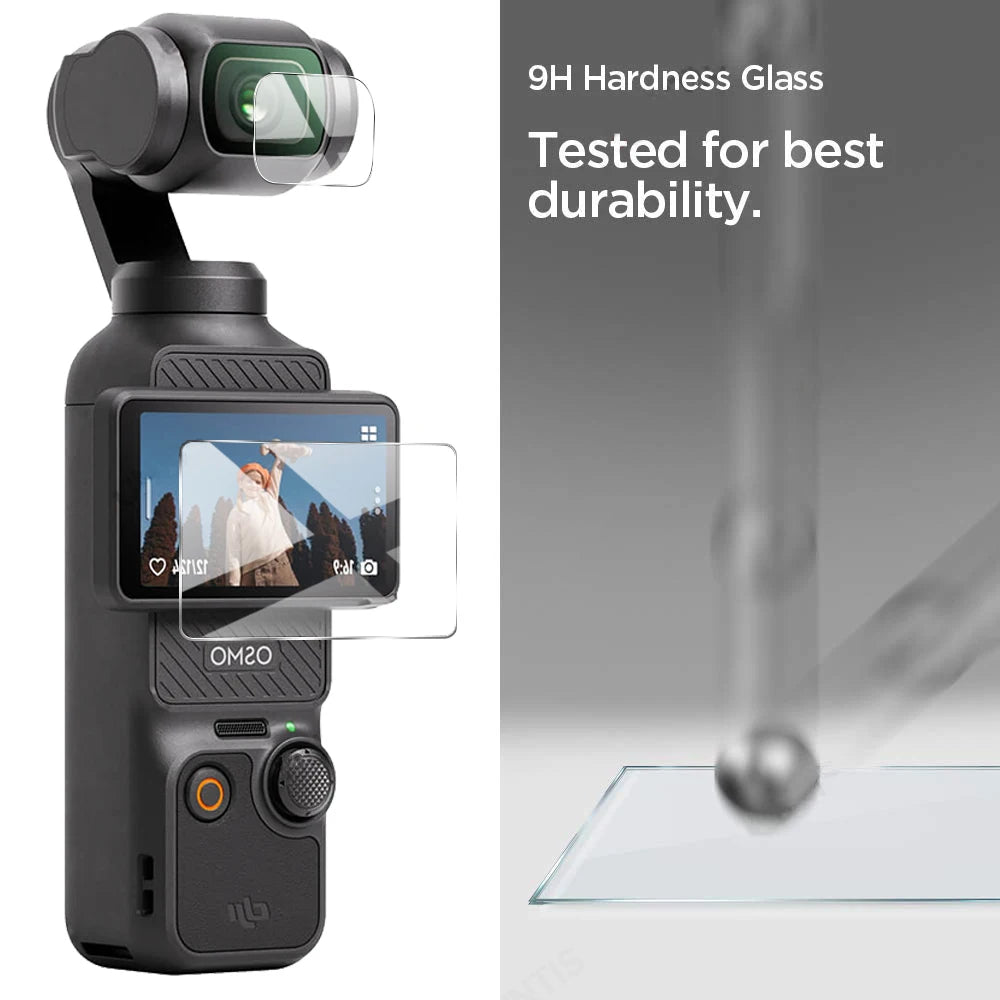 DJI OSMO Pocket 3 Tempered Glass Screen & Lens Protector Camera Screen Protector HIP