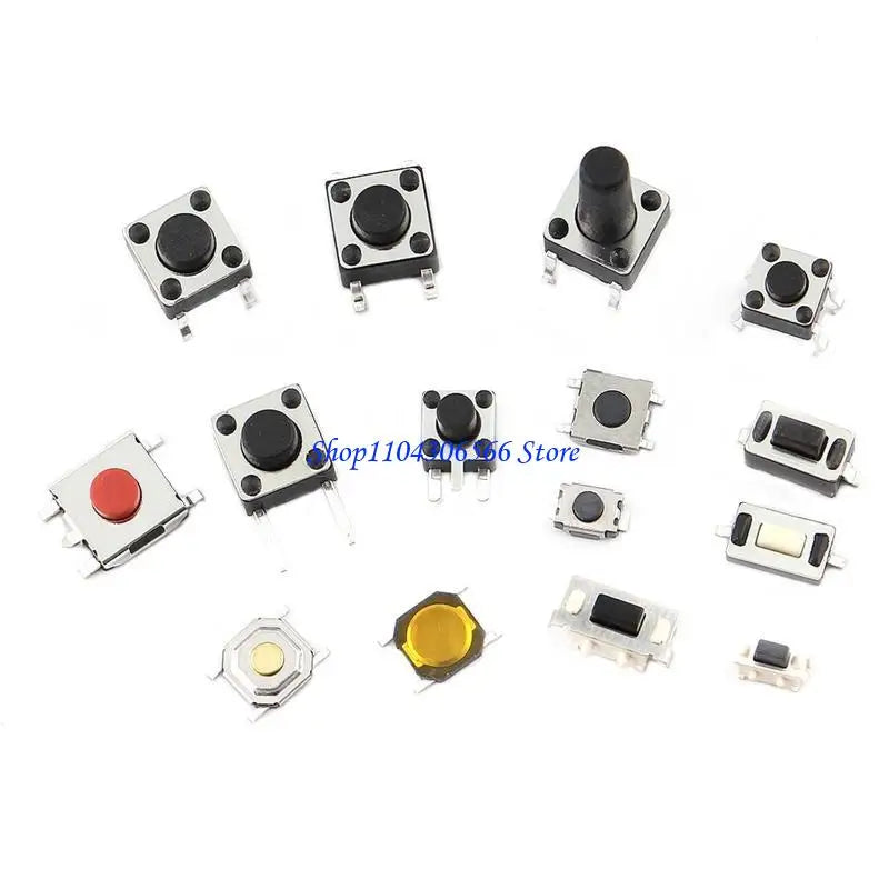 125-Piece Micro Momentary Tact Push Button Switch Kit Switch Assortment Kit HIP