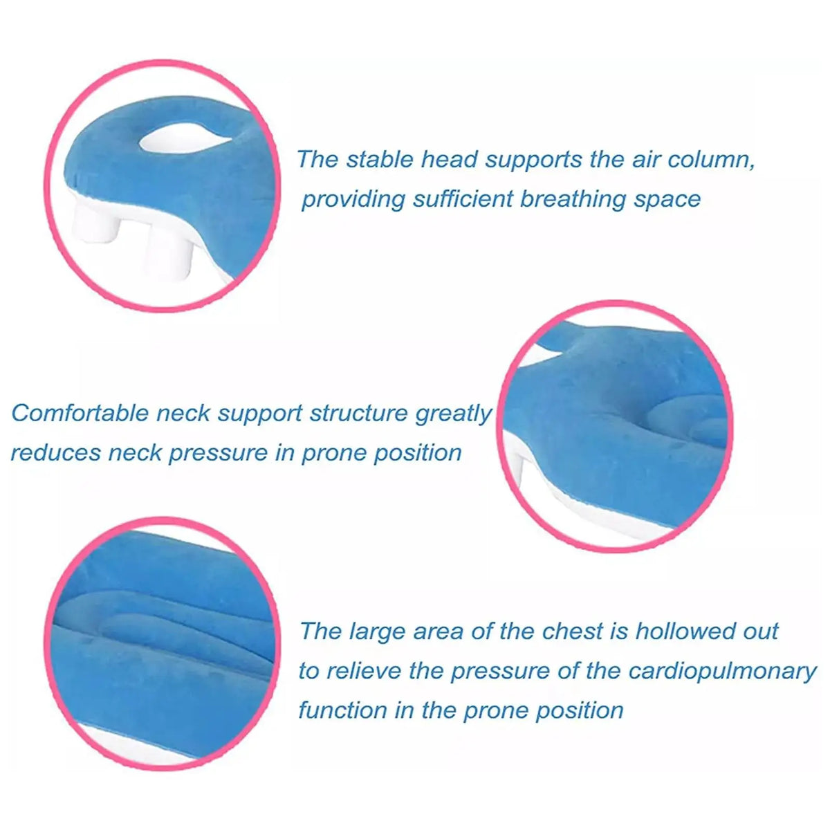 Face Down Pillow After Eye Surgery Inflatable Retina Lying Pillow Portable Prone Pillow Sleeping Vitrectomy Recovery Equipment HIP