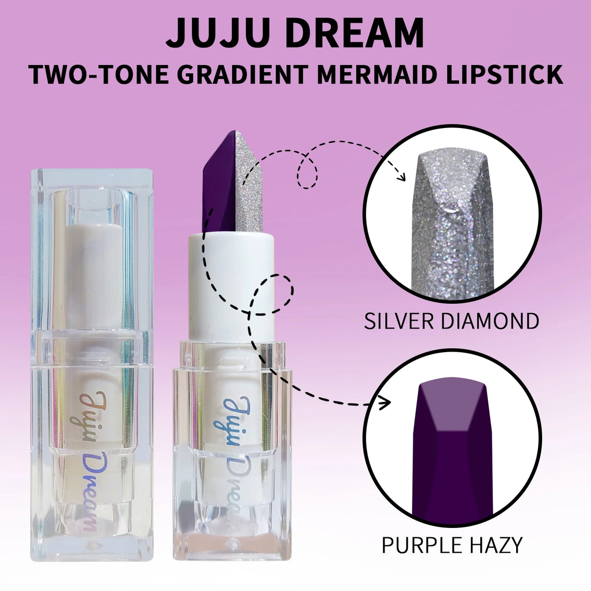 JUJU Dream Magic Color-Changing Lipstick – Moisturizing Lip Stain Color-Changing Lipstick HIP