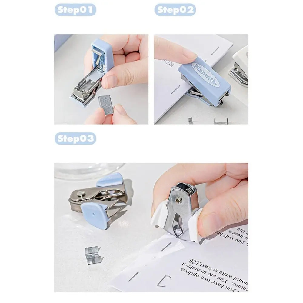 8-Piece Kawaii Mini Stationery Set – Stapler, Punch & Markers Mini Stationery Set HIP