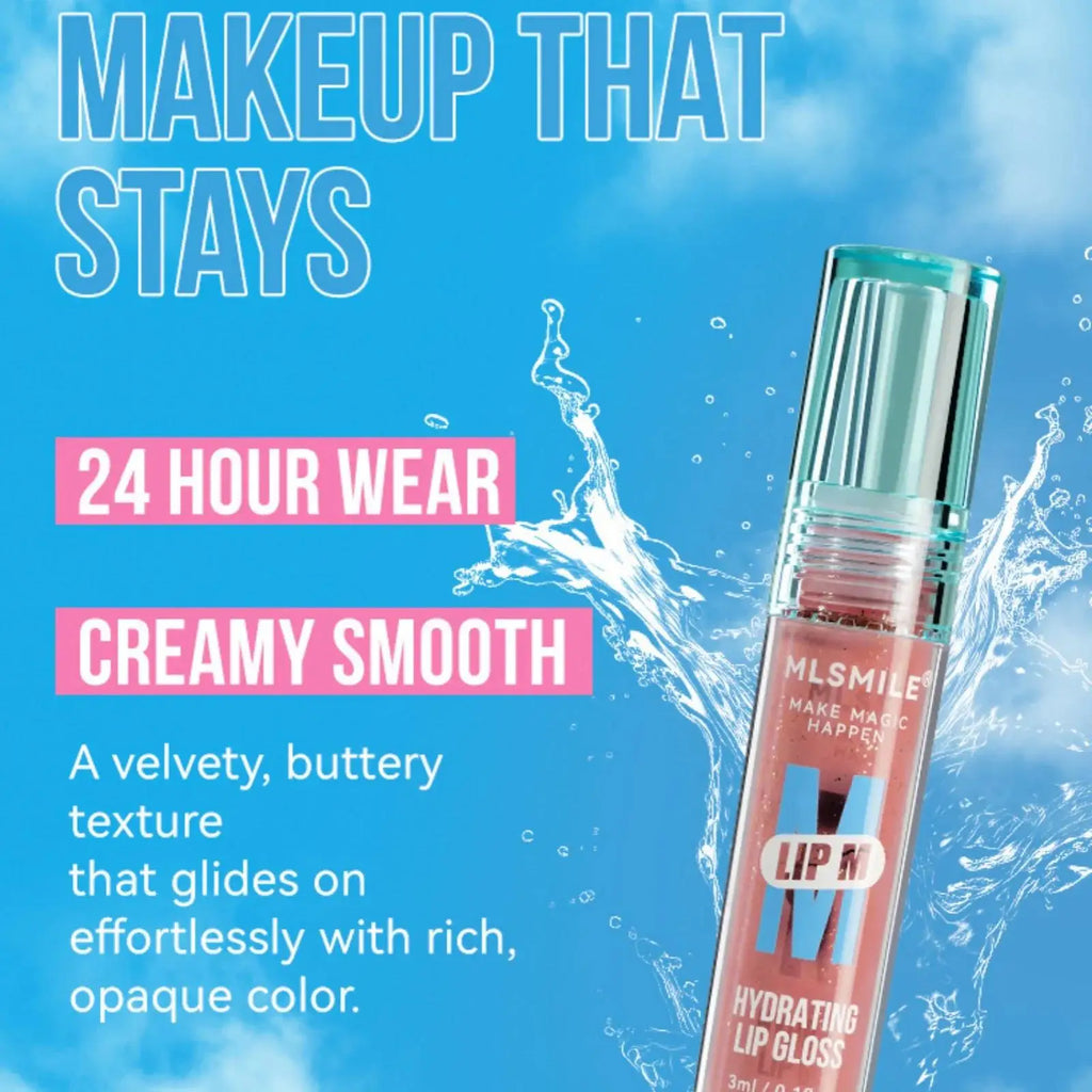 MLSMILE Pearl Nude Lip Gloss – Waterproof & Long Lasting Lip Gloss HIP