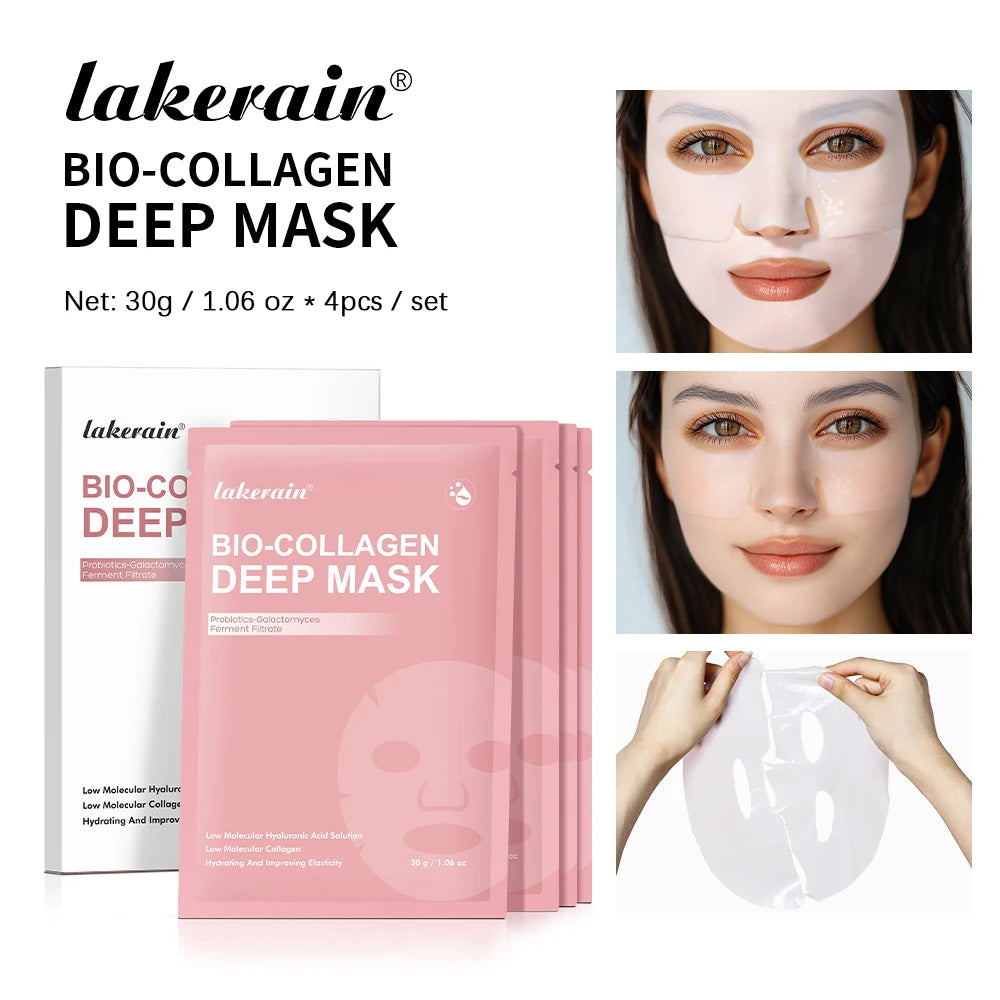 Bio-Collagen Overnight Hydrogel Deep Mask Hydrating Plumping Shrink Pores Improve Elasticity Korean Facial Skin Care Mask Women HIP