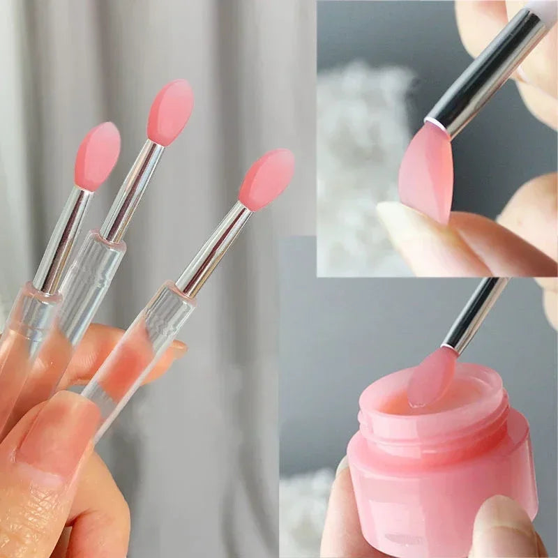 Silicone Lip & Eyeshadow Brush with Dustproof Cover | HIP Silicone Makeup Brush HIP