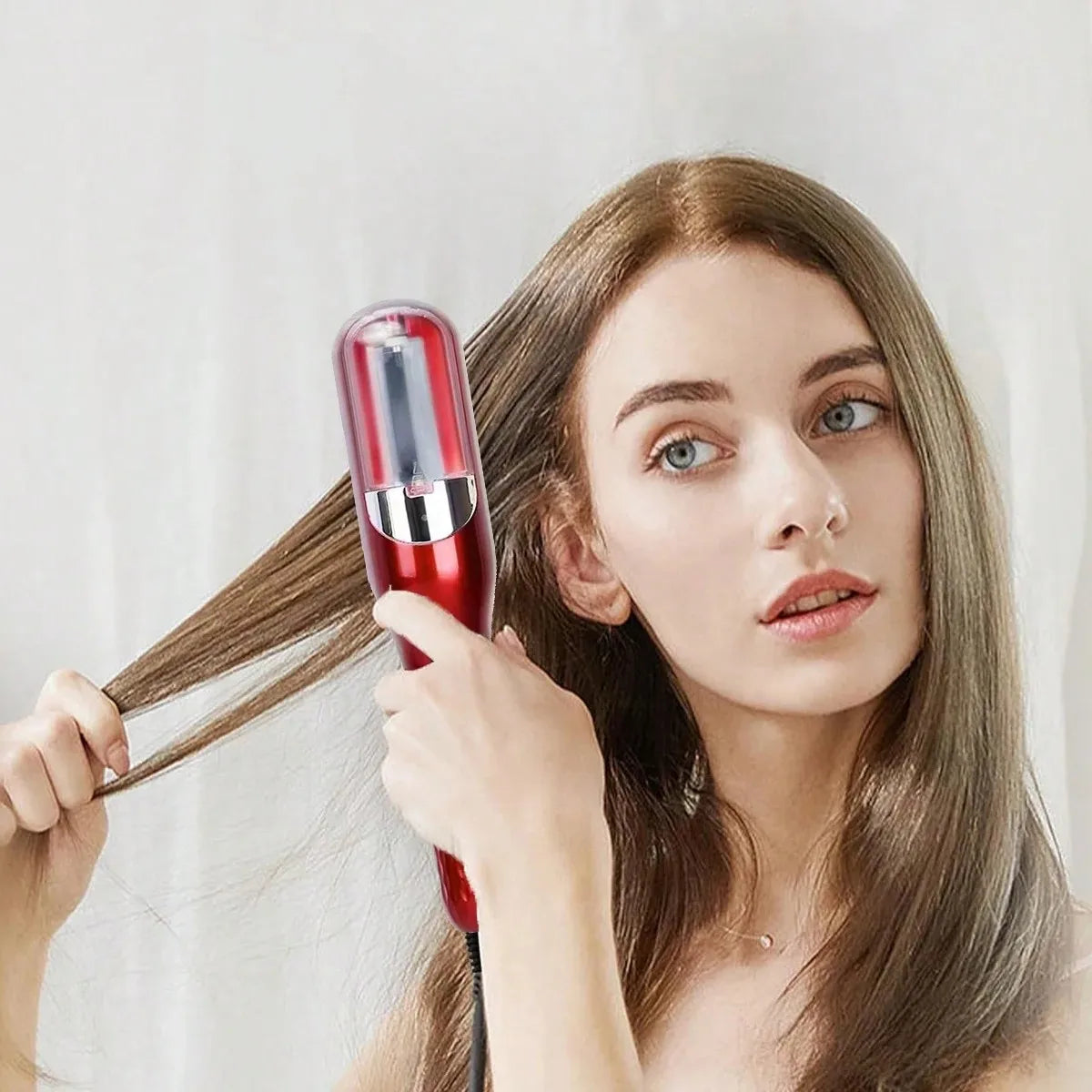 Electric Split End Trimmer & Straightening Comb | HIP Electric Hair Trimmer HIP Red