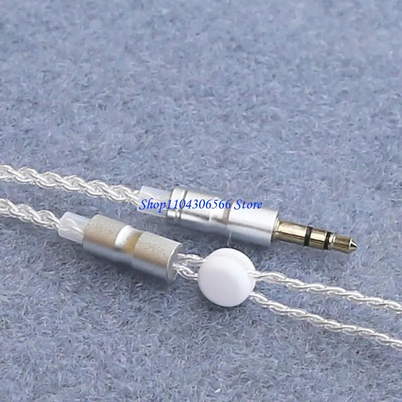 3.5mm to MMCX Headphone Cable 120cm – Silver Plated Copper Headphone Cable HIP